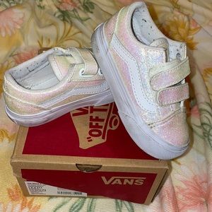 Toddler glitter Vans